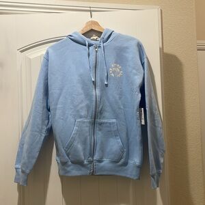 Honolua wahine baby blue zipper hoodie